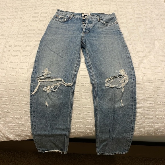 AGOLDE 90s Pinch Waist Distressed - Picture 4 of 7